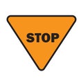 STOP - Safety caution mark Royalty Free Stock Photo