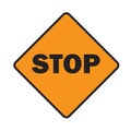 STOP - Safety caution mark Royalty Free Stock Photo