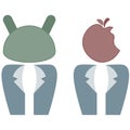 Icons Apple and Android