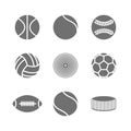 Icons balls, vector illustration. Royalty Free Stock Photo