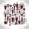 Beer taps icons