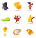 Icons for business metaphor Royalty Free Stock Photo