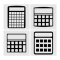 Icons Calculator, vector illustration.