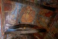 Icons in the Cave Church of Panagia Eleousa, Prespa, Greece Royalty Free Stock Photo