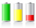 Icons charge battery illustration