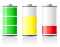 Icons charge battery illustration Royalty Free Stock Photo