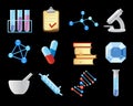 Icons for chemistry