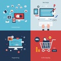 Icons for communication, web design, programming