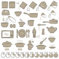 Icons cooking Royalty Free Stock Photo