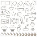 Icons cooking Royalty Free Stock Photo