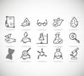 Icons for different medical specialization.