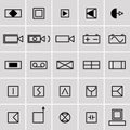 Icons electrical symbols