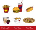 Icons fast food