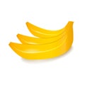 Icons with the image of banana fruit Royalty Free Stock Photo