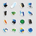 Icons for industry and technology Royalty Free Stock Photo