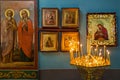 Icons and interior of St. Michael`s Church