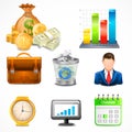 Icons, Items of Business Vector