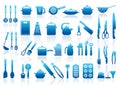 Icons of kitchen ware Royalty Free Stock Photo