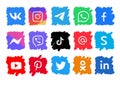 Icons for the most popular social networks