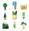 Icons for nature, energy and ecology