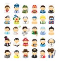 Icons Occupations Royalty Free Stock Photo