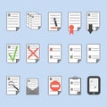 Icons office documents
