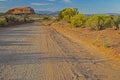 Dirt roads of the old west in Monument Valley. Royalty Free Stock Photo