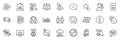 Icons pack as Audit, Salary and Money transfer line icons. For web app. Vector