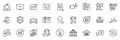 Icons pack as Car wash, Puzzle options and Voicemail line icons. For web app. Vector