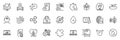 Icons pack as Chromium mineral, Recovered person and Cogwheel line icons. For web app. Vector