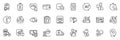 Icons pack as Genders, Coins banknote and Farsightedness line icons. For web app. Vector