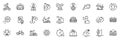 Icons pack as Sports stadium, Timer and Winner star line icons. For web app. Vector