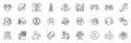 Icons pack as Winner cup, Chat app and Add user line icons. For web app. Vector