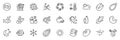 Icons pack as World weather, Sleep and Pillow line icons. For web app. Vector