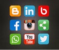 Icons popular social