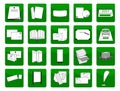 Icons printing items Royalty Free Stock Photo