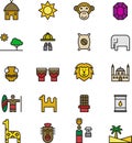 Icons related to Africa