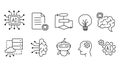 Icons Representing Artificial Intelligence And Technology Royalty Free Stock Photo