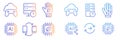 Icons representing cloud gaming technology, artificial intelligence integration, and user engagement in the digital Royalty Free Stock Photo