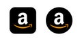 amazon logo vector illustration, amazon icon vector, amazon social media app Icon Clip art. Royalty Free Stock Photo