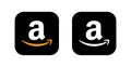 amazon logo. amazon icon. amazon Button. amazon Logo vector illustration amazon APP icon. Royalty Free Stock Photo