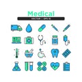 Medical Icons set Vector Illustration Logo Template