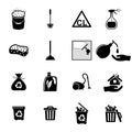 Icons set Cleaning Royalty Free Stock Photo