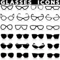 Icons set Eye glasses