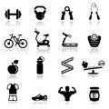 Icons set fitness