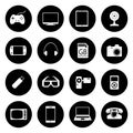 Icons set of gadgets Royalty Free Stock Photo