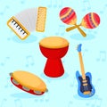 icons set music instruments Royalty Free Stock Photo