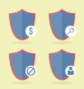 Icons set. 4 pieces. Can be used in WEB interfaces.