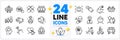 Icons set of Quick tips, Vacancy and Rotation gesture line icons. For web app. Vector