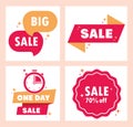 icons set sale tags Royalty Free Stock Photo